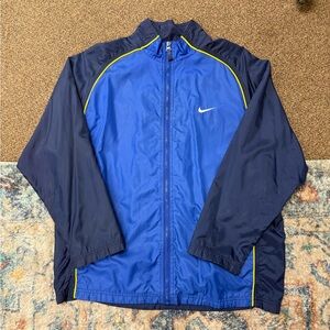 Vintage Nike Men's Blue and Navy Jacket